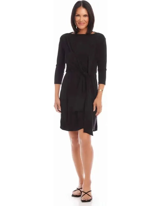Tiara Tie Waist Travel Mini Dress