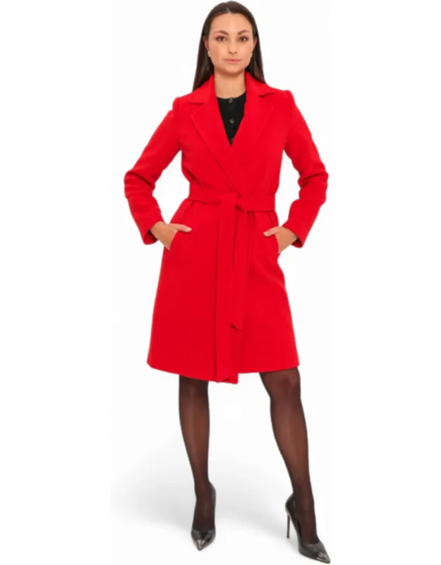 Classic Wraparound Cashmere Blend Overcoat
