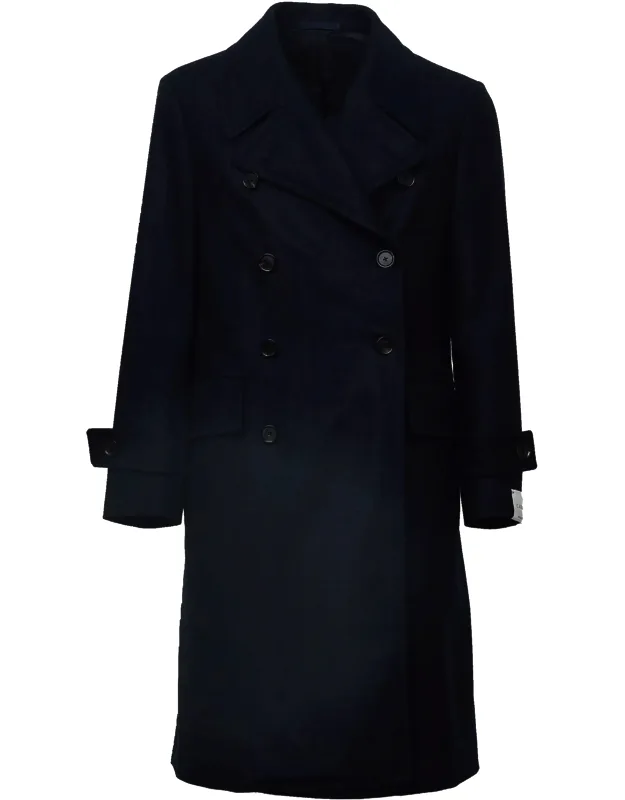 Double-breasted Wool-blend Coat