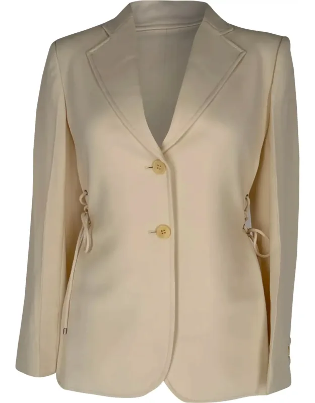Side-tie Single-breasted Blazer