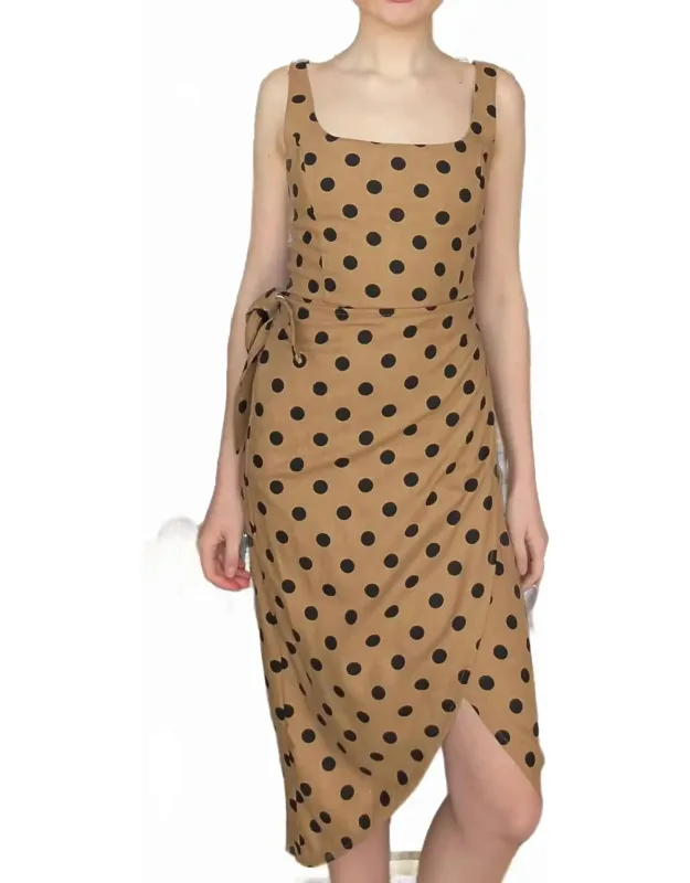 Polka Dot Midi Dress