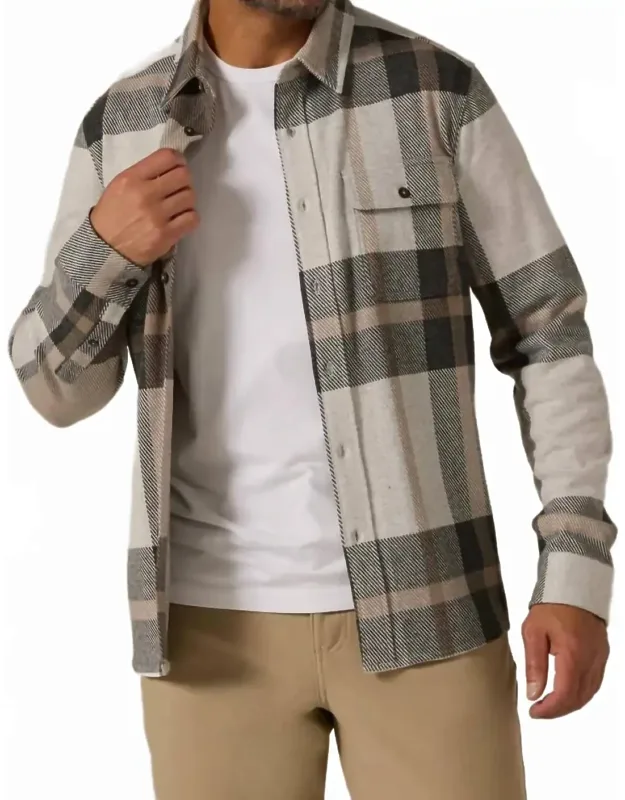 Plaid Soft Knit Shirt