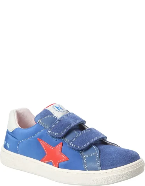 Pinn Nylon & Suede Sneakers