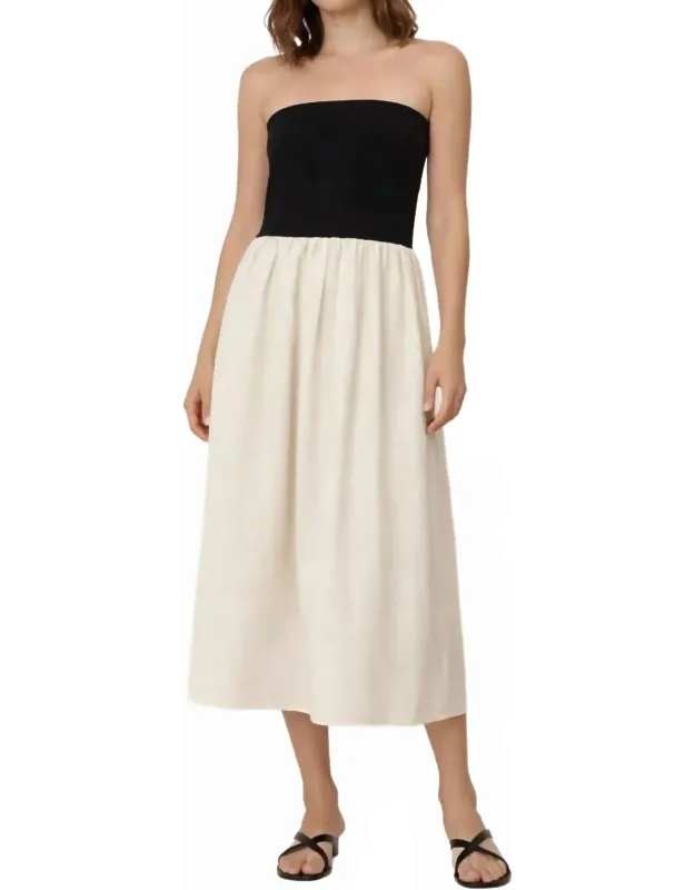 Two Toned Midi Dress