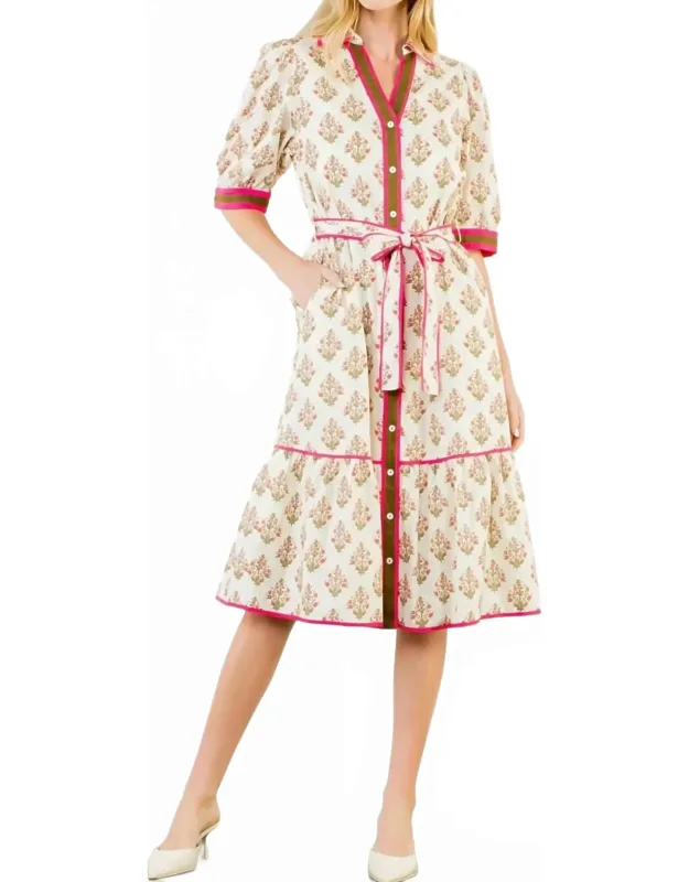 Floral Collared Dress