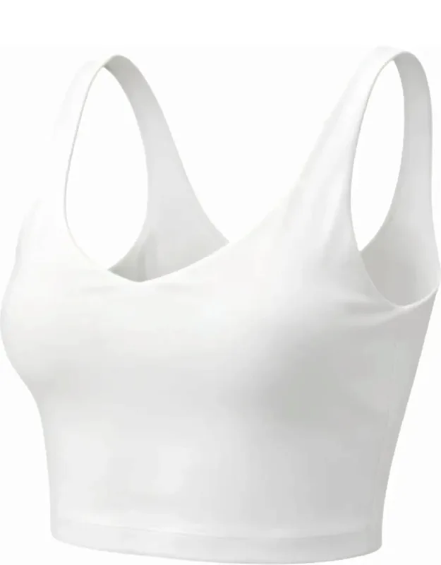 V-neck Tempo Crop Bra