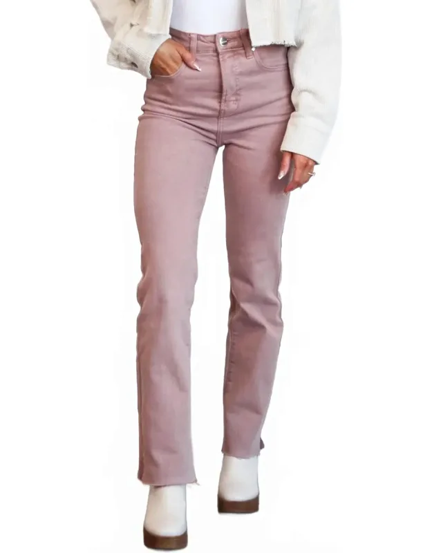 High Waisted Tummy Control Straight Leg Jeans