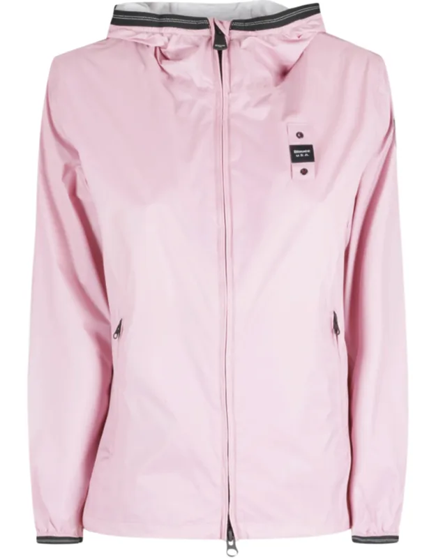 Anawan Hooded Glitter Patch Polyamide Jacket