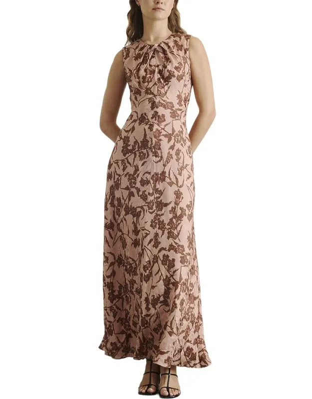 Silk-blend Maxi Dress