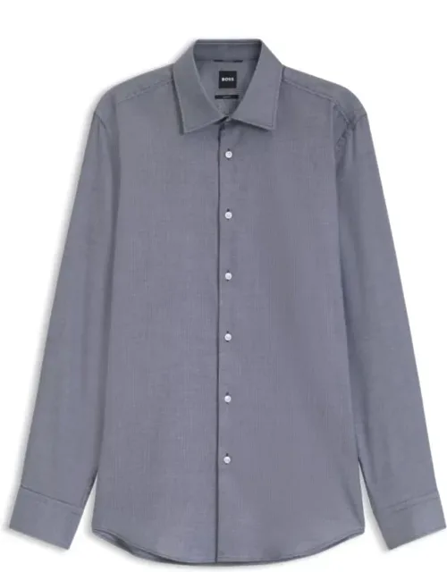 Slim-fit Shirt In A Blend With Temperature Regulation For Freshness