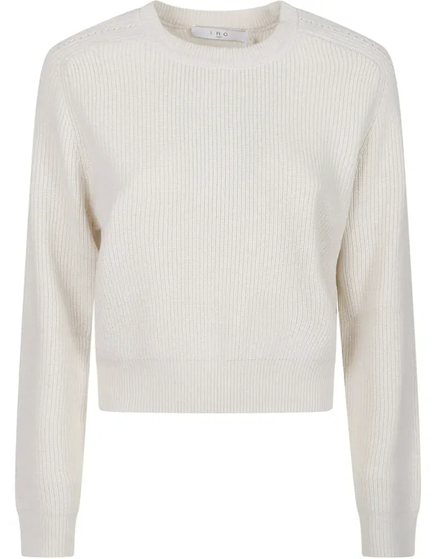 Cropped Ribbed Viscose Sweater