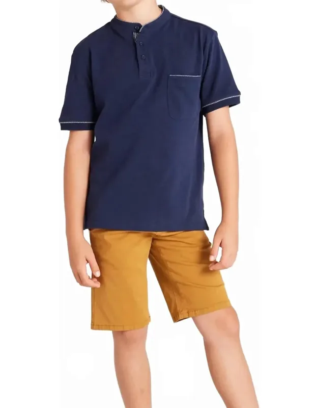 Henley Polo Shirt