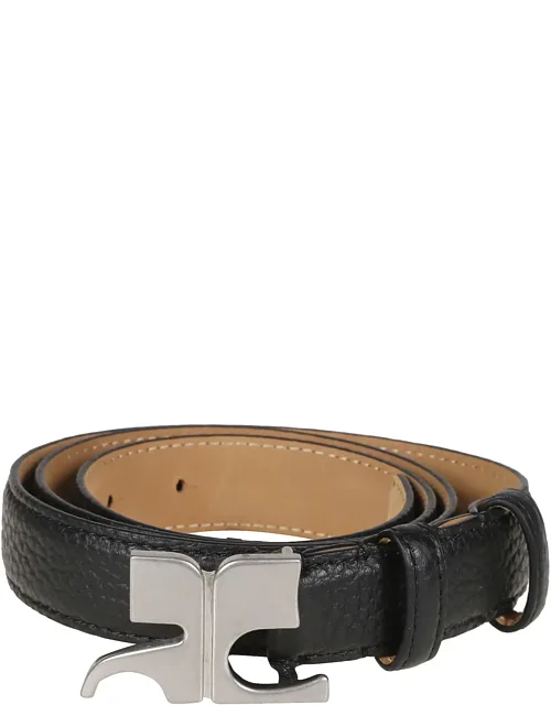 Ac Slim Textured Bull Leather Belt