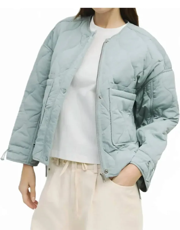 Quilted Jacket With Adjustable Cords