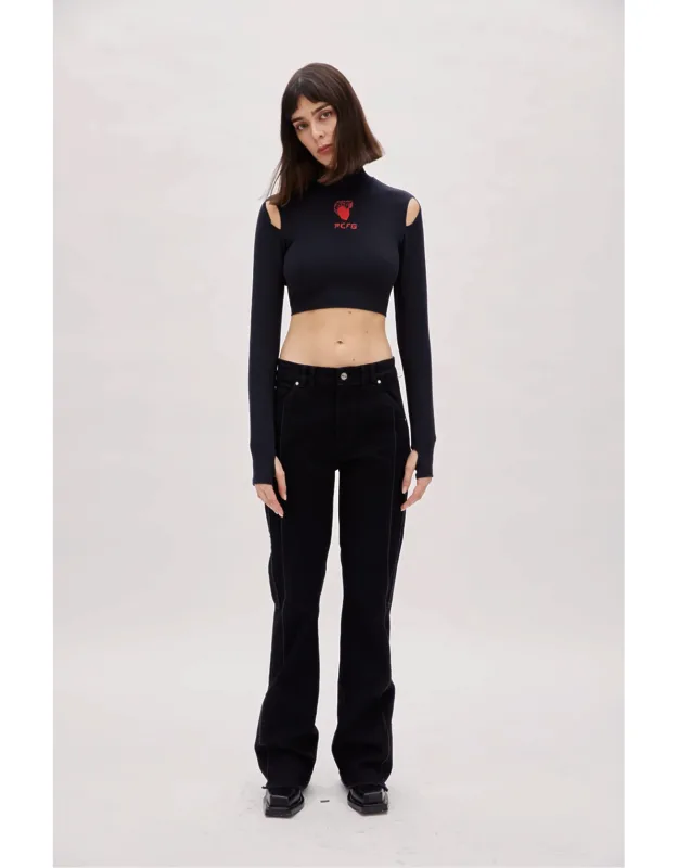 Flare Denim Pants