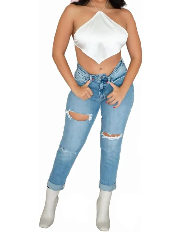 Amalia High Rise Mom Jeans