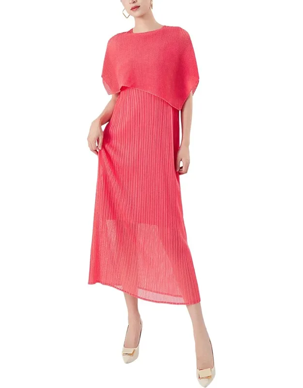 Midi Dress Slip-on Styling 100% Polyester