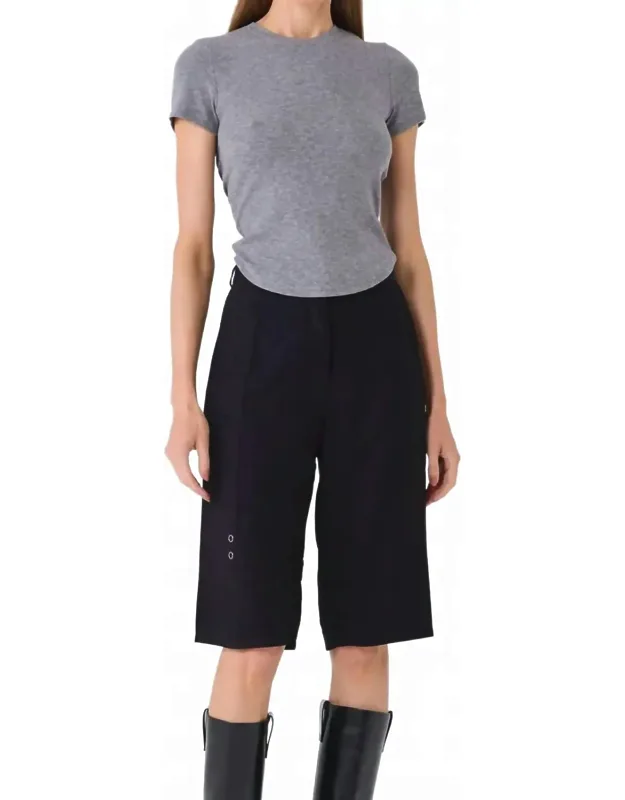 Ruched Back Tee