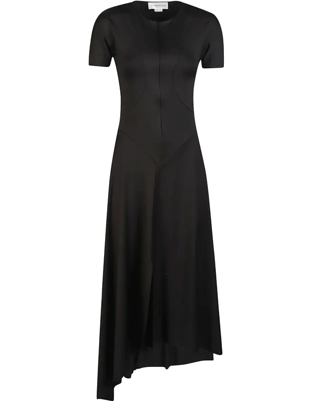 Asymmetrical Midi Dress