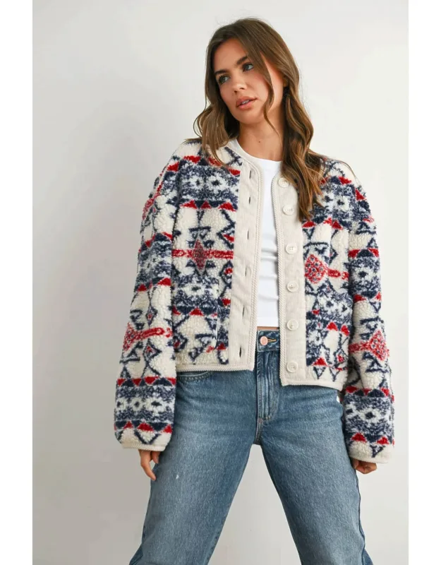 Graphic Fleece Jacket