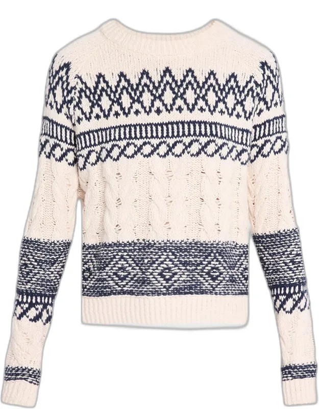 Cable-knit Fair Isle Sweater