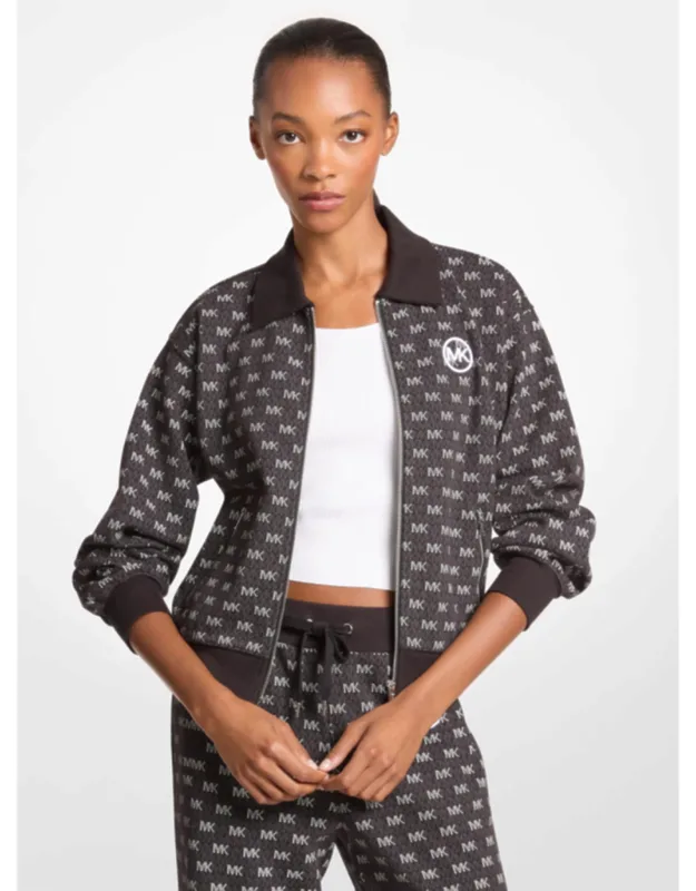 Cotton Blend Zip-up Jacket