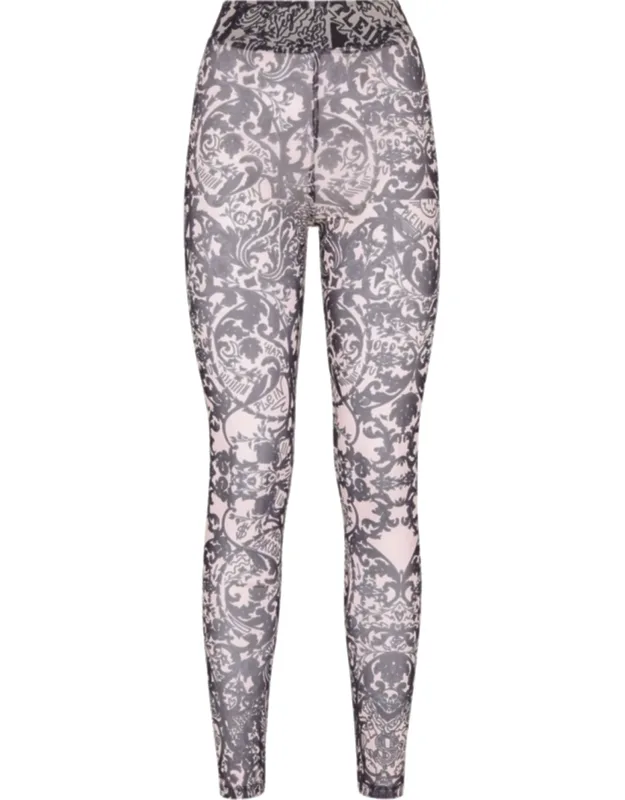 Stretch Printed Tulle Leggings