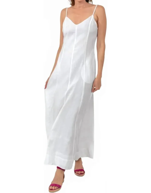 Sway And Twirl Linen Dress