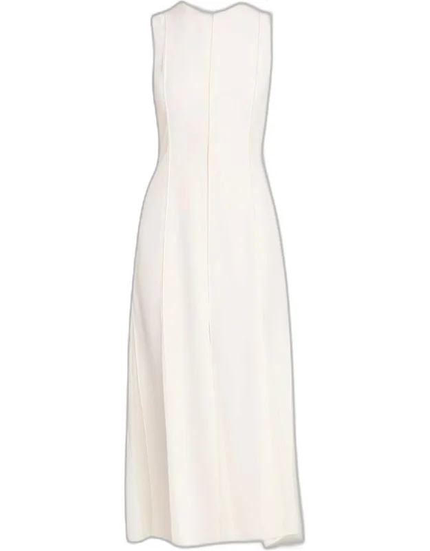 Chiffon Sleeveless Midi Dress