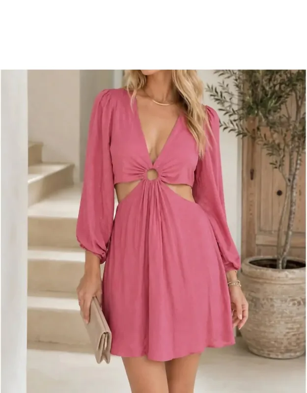 Ring Accent Mini Dress