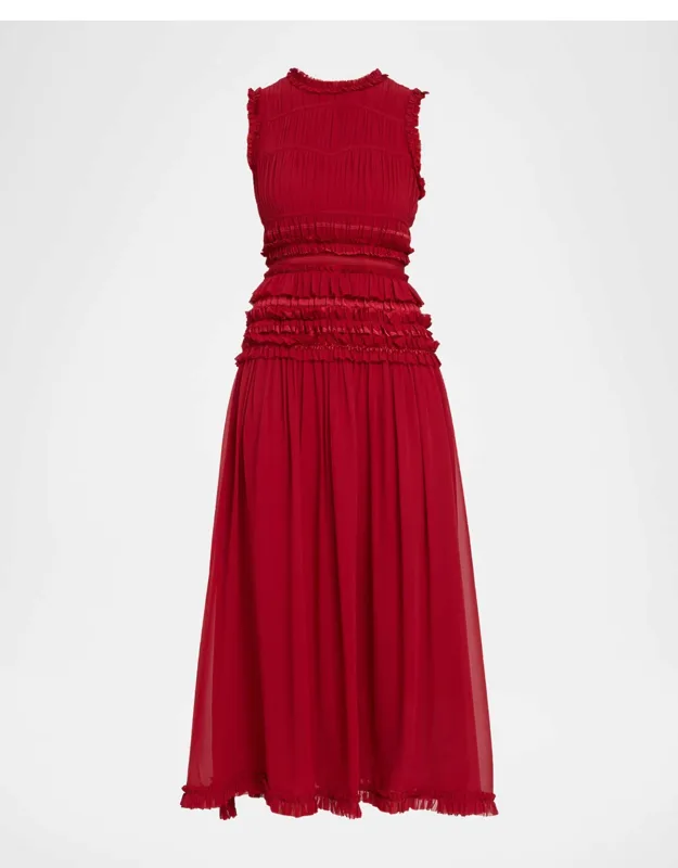 Sleeveless Silk Maxi Dress