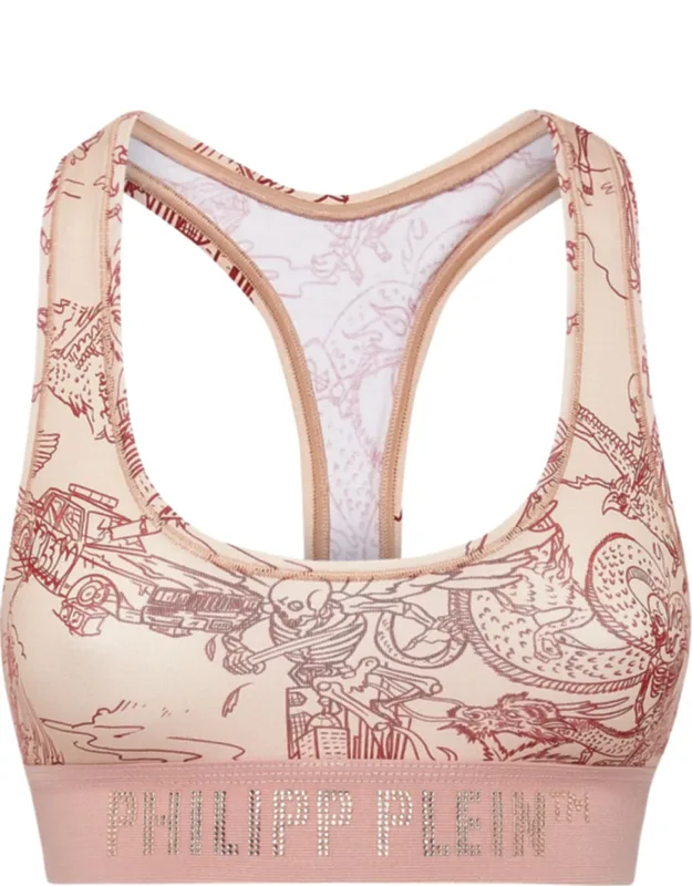Bra Stones Skeleton Tattoo