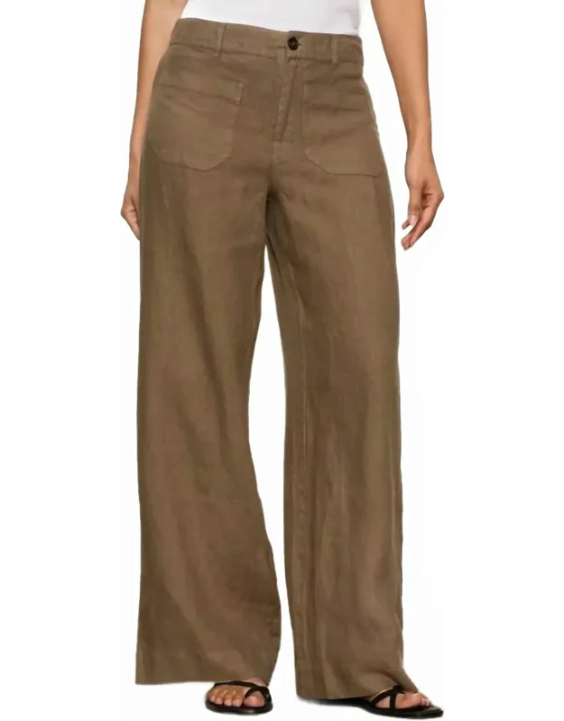 Linen Wide Leg Jeans