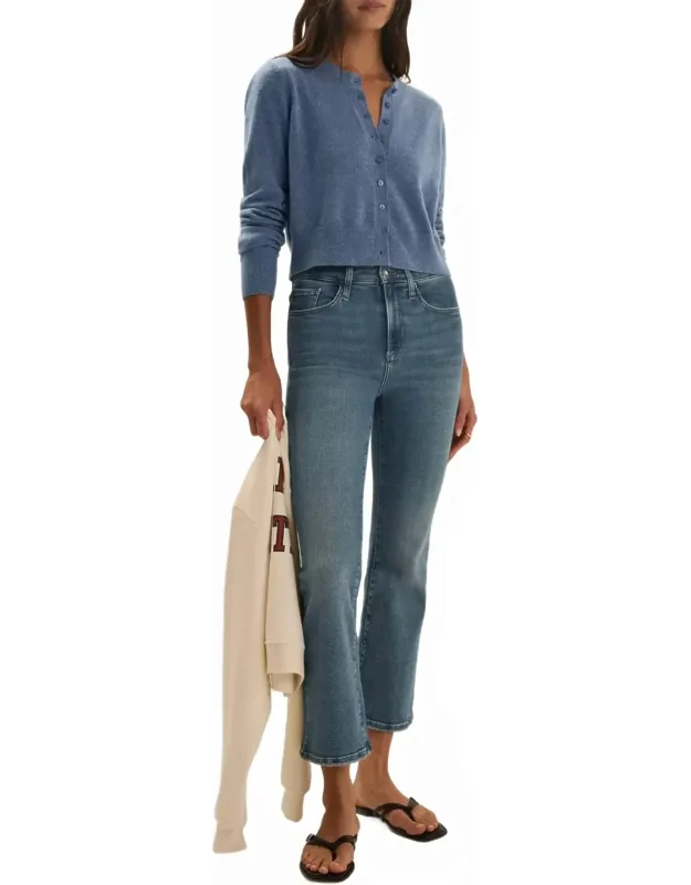 Mid Rise Crop Bootcut Jeans