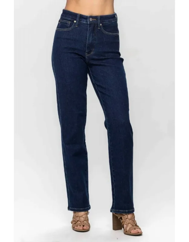 Carrie High Waist Tummy Control Classic Straight Jeans