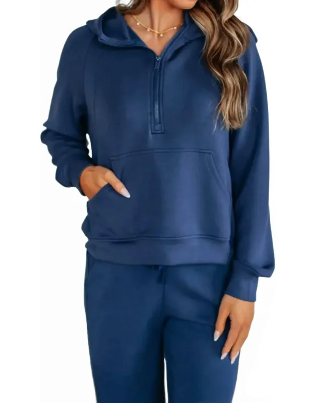 Hear Me Now Long Sleeve Quarter Zip Hoodie