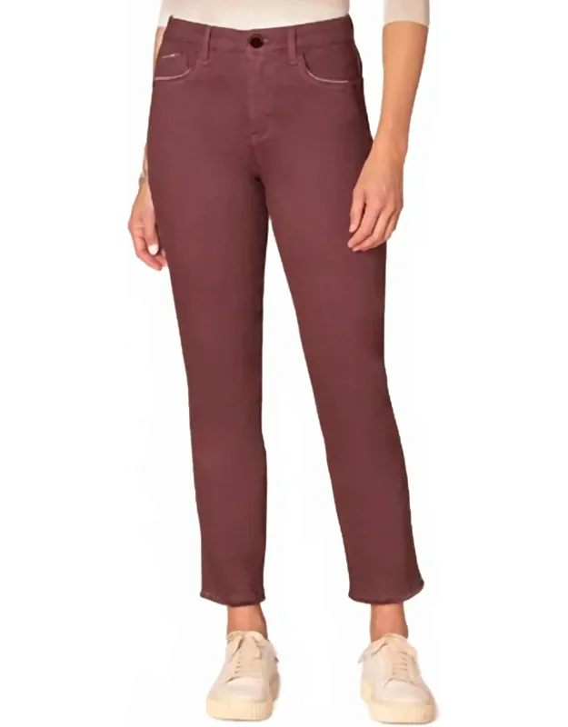 Slim Straight Cascading Pants