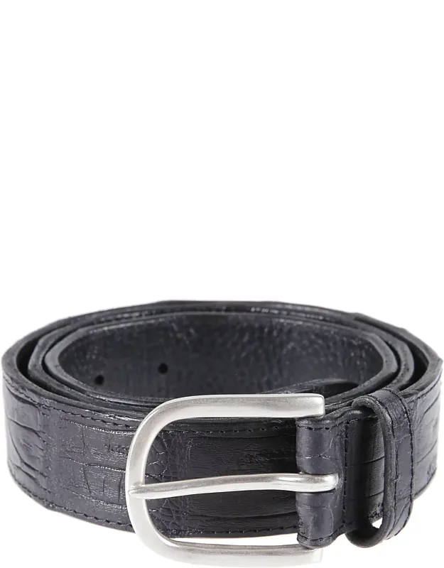 Classic Cocco Crocodile Leather Belt