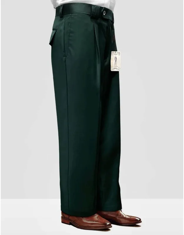 Solid Color Wide Leg Dress Pants