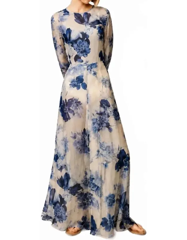Aphrodite Long Silk Maxi Dress