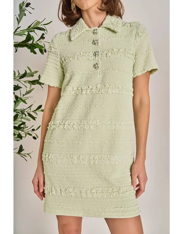 Textured Mini Dress
