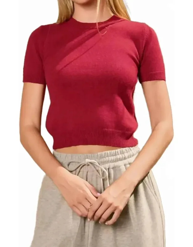 Shrunken Sweater Top