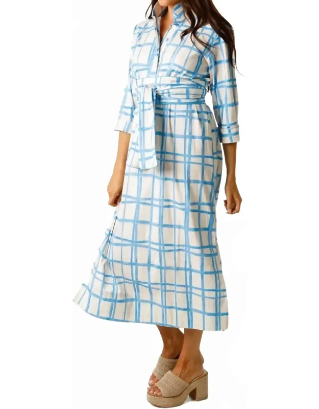 Grace Dress In Painted Plaid
