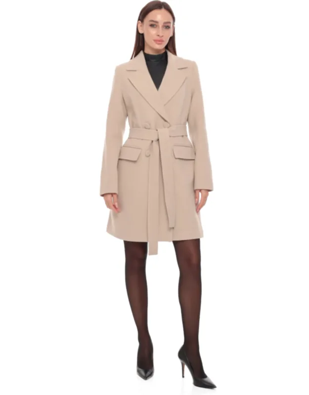 Cashmere Wool Blend Overcoat