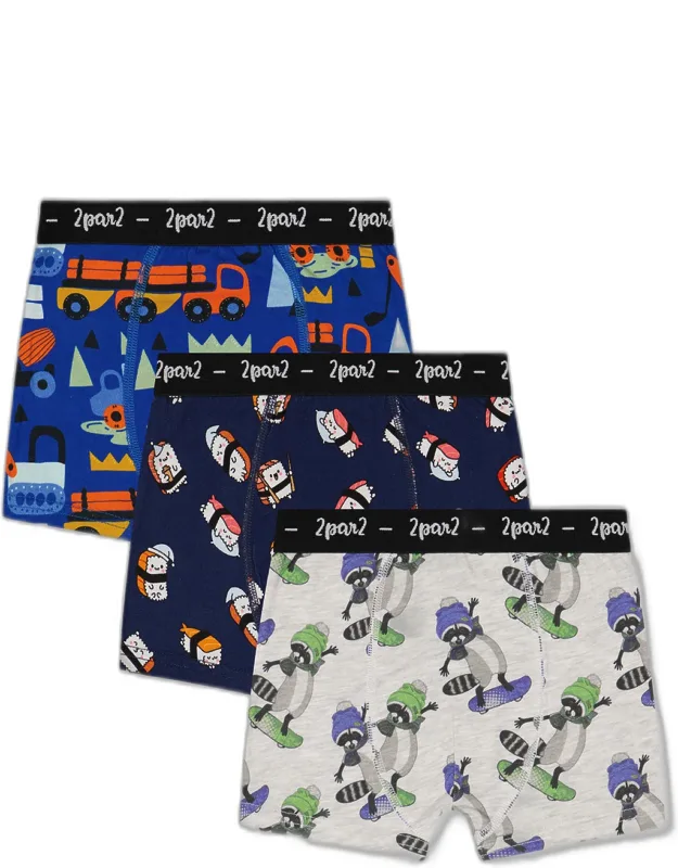Boxer Pack Of 3 Fun Prints