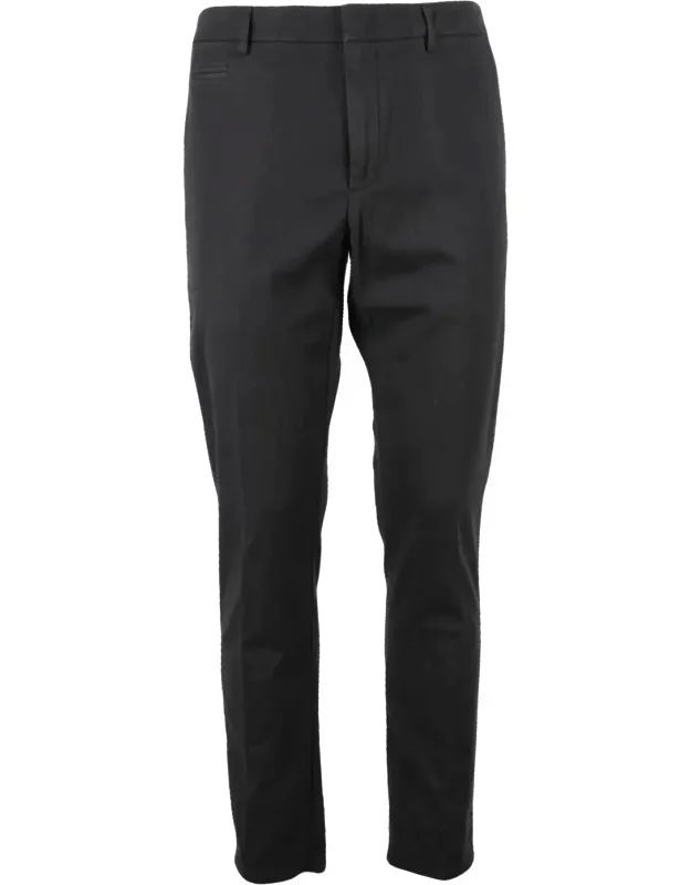 Vertical Striped Cotton-blend Trousers