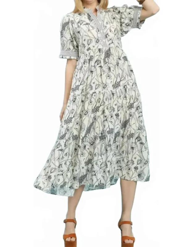 Floral Tiered Maxi Dress