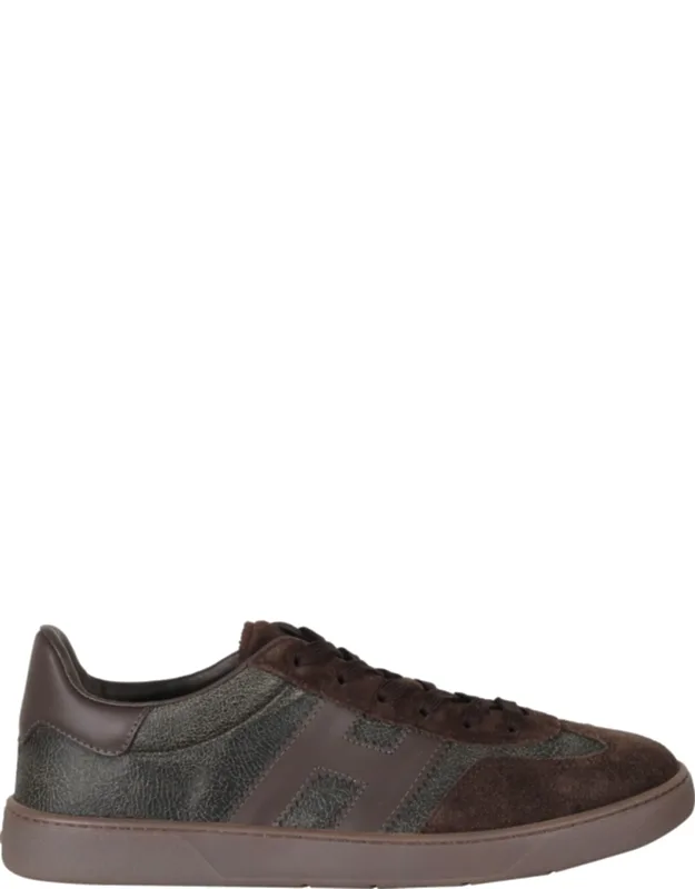 Cool Smooth Leather Suede Rubber Sole Sneakers