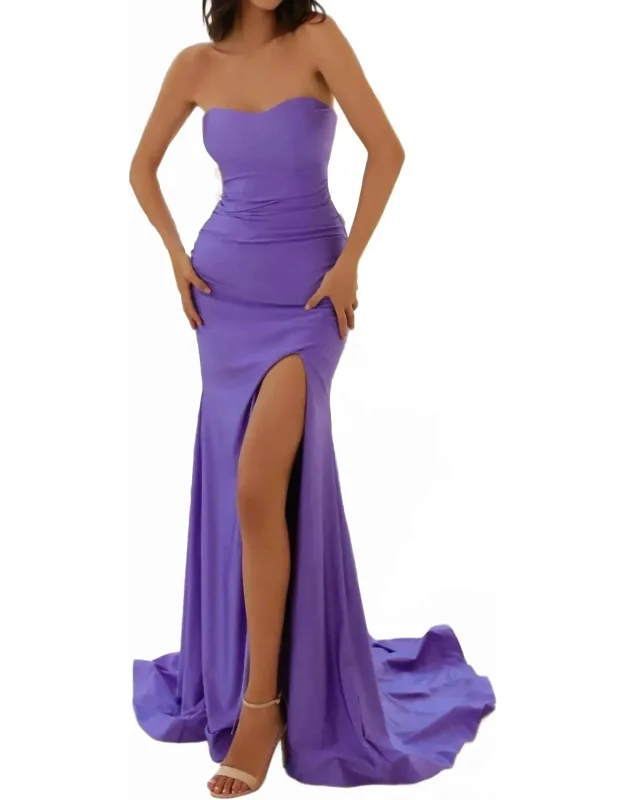 Sweetheart Neck Cut-out Back Mermaid Dress