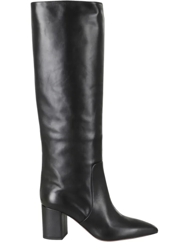 Anja 70 Square Heel Leather Boots